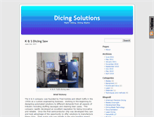 Tablet Screenshot of dicing-solutions.com